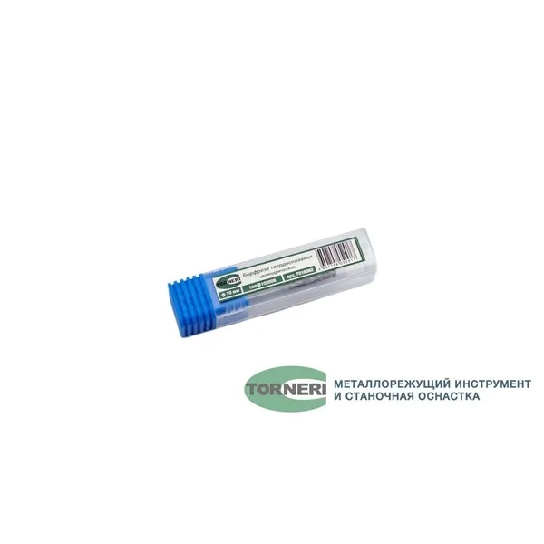 Борфрезы t018382 Борфреза твердосплавная тип В102006 (цилиндрическая), 10.0 мм, хвостовик 6 мм, торцевой зуб, двойная насечка