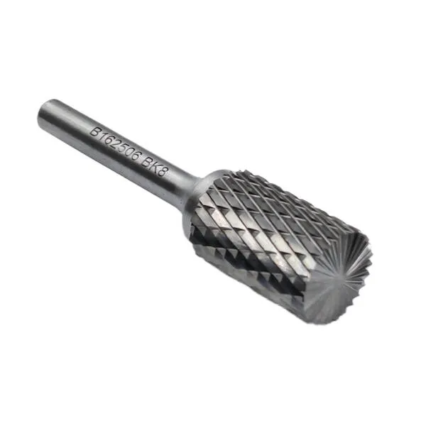 Борфреза твердосплавная тип В162506 (цилиндрическая), 16.0 мм, хвостовик 6 мм, торцевой зуб, двойная насечка t018384  (Фото 3)