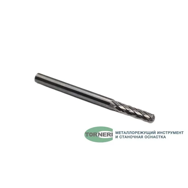 Борфреза твердосплавная тип C031303 (сфероцилиндрическая), 3.0 мм, хвостовик 3 мм, двойная насечка t018385  (Фото 3)
