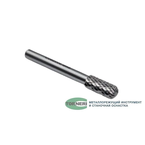 Борфреза твердосплавная тип C082006 (сфероцилиндрическая), 8.0 мм, хвостовик 6 мм, двойная насечка t018387  (Фото 4)