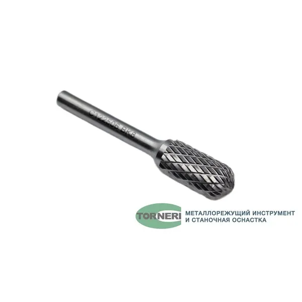 Борфреза твердосплавная тип C122506 (сфероцилиндрическая), 12.0 мм, хвостовик 6 мм, двойная насечка t018389  (Фото 3)