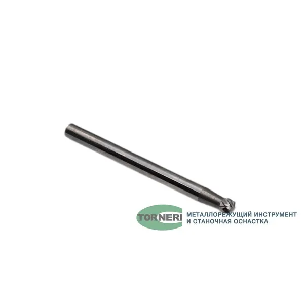 Борфреза твердосплавная тип D030203 (сферическая), 3.0 мм, хвостовик 3 мм, двойная насечка t018391  (Фото 3)