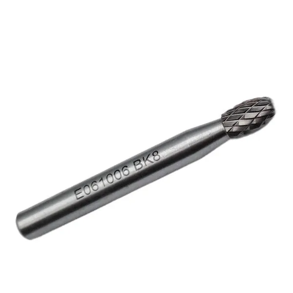 Борфреза твердосплавная тип E061006 (овальная), 6.0 мм, хвостовик 6 мм, двойная насечка t018398  (Фото 5)