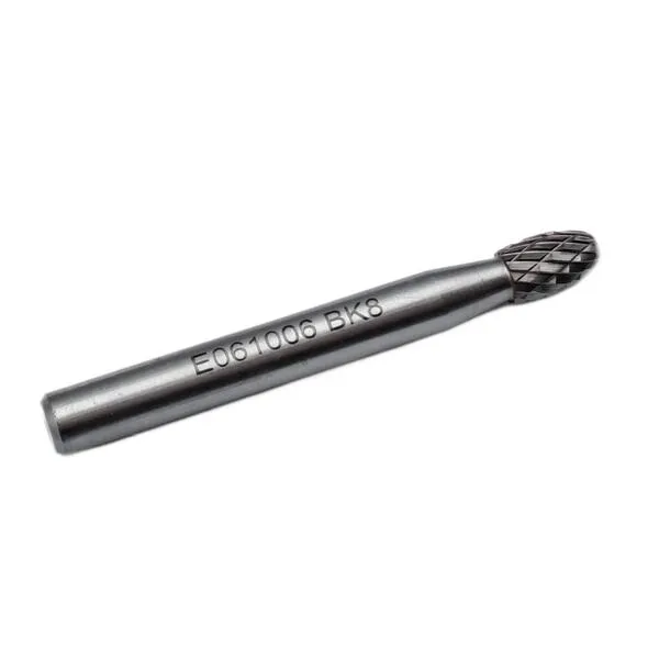 Борфреза твердосплавная тип E061006 (овальная), 6.0 мм, хвостовик 6 мм, двойная насечка t018398  (Фото 4)