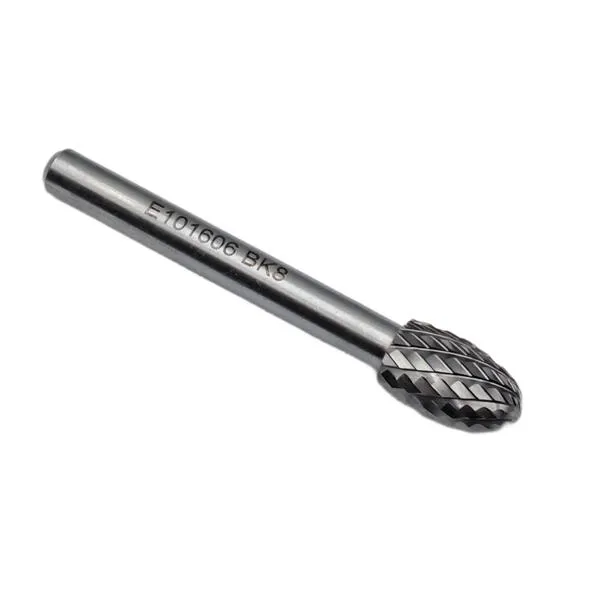 Борфреза твердосплавная тип E101606 (овальная), 10.0 мм, хвостовик 6 мм, двойная насечка t018400  (Фото 4)