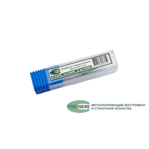 Борфрезы t018406 Борфреза твердосплавная тип F102006 (сфероконическая), 10.0 мм, хвостовик 6 мм, двойная насечка