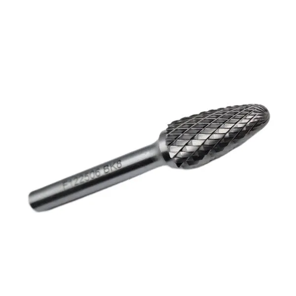 Борфреза твердосплавная тип F122506 (сфероконическая), 12.0 мм, хвостовик 6 мм, двойная насечка t018407  (Фото 4)