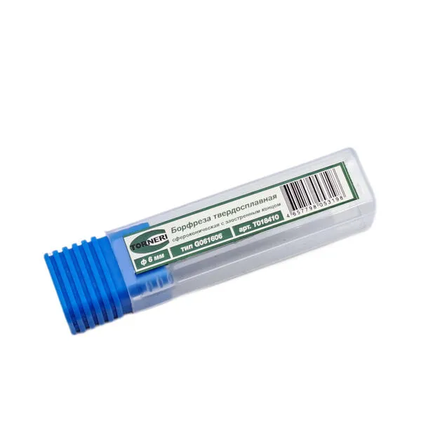 Борфрезы t018410 Борфреза твердосплавная тип G061606 (сфероконическая с заостренным концом), 6.0 мм, хвостовик 6 мм, двойная насечка