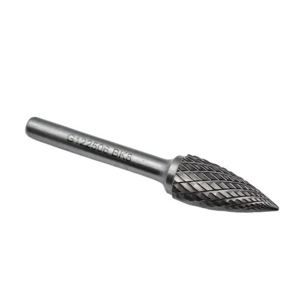 Борфреза твердосплавная тип G122506 (сфероконическая с заостренным концом), 12.0 мм, хвостовик 6 мм, двойная насечка t018413  (Фото 3)