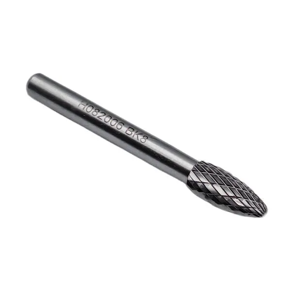 Борфреза твердосплавная тип Н082006 (пламевидная), 8.0 мм, хвостовик 6 мм, двойная насечка t018417  (Фото 2)