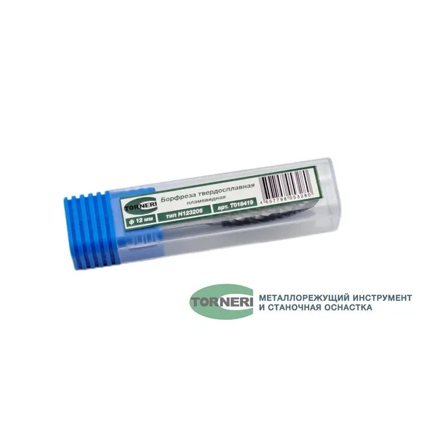 Борфреза твердосплавная тип Н123206 (пламевидная), 12.0 мм, хвостовик 6 мм, двойная насечка t018419  (Фото 3)