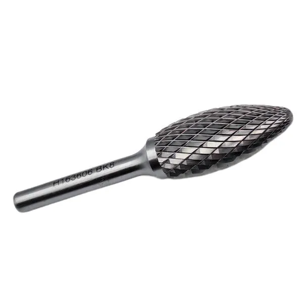 Борфреза твердосплавная тип Н163606 (пламевидная), 16.0 мм, хвостовик 6 мм, двойная насечка t018420  (Фото 5)