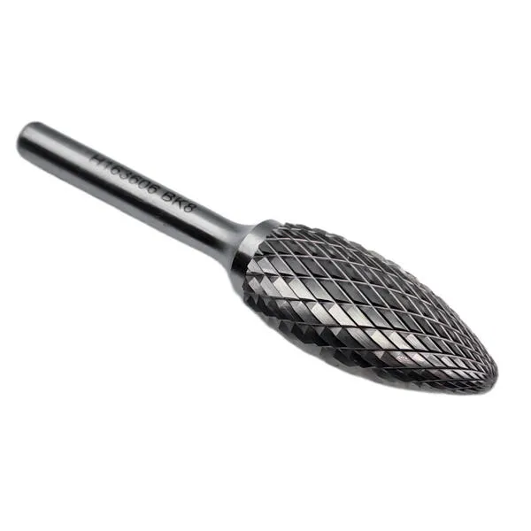 Борфреза твердосплавная тип Н163606 (пламевидная), 16.0 мм, хвостовик 6 мм, двойная насечка t018420  (Фото 2)