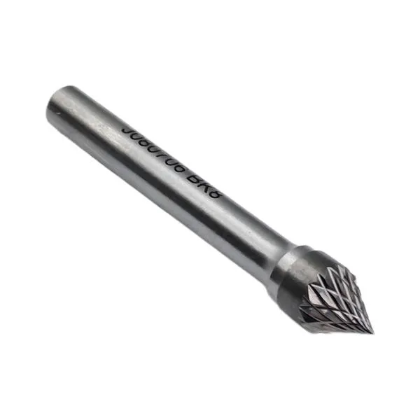 Борфреза твердосплавная тип J080706 (коническая), 8.0 мм, хвостовик 6 мм, двойная насечка t018423  (Фото 2)