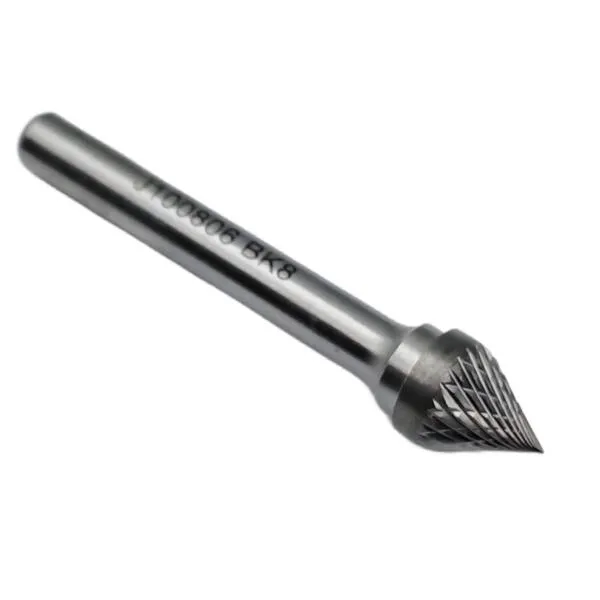 Борфреза твердосплавная тип J100806 (коническая), 10.0 мм, хвостовик 6 мм, двойная насечка t018424  (Фото 2)