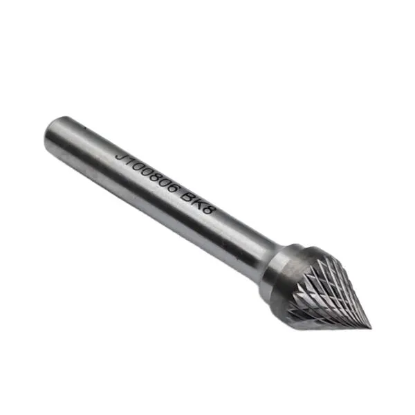 Борфреза твердосплавная тип J100806 (коническая), 10.0 мм, хвостовик 6 мм, двойная насечка t018424  (Фото 4)