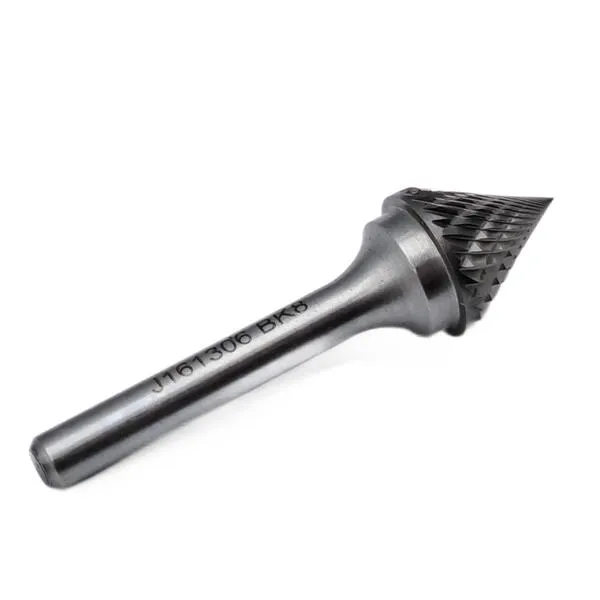 Борфреза твердосплавная тип J161306 (коническая), 16.0 мм, хвостовик 6 мм, двойная насечка t018426  (Фото 4)