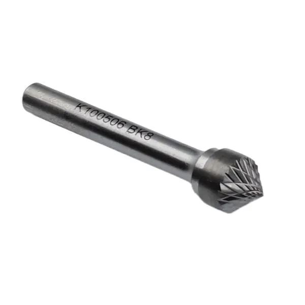Борфреза твердосплавная тип K100506 (коническая), 10.0 мм, хвостовик 6 мм, двойная насечка t018430  (Фото 2)