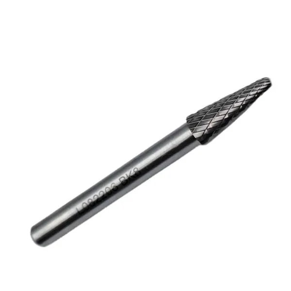 Борфреза твердосплавная тип L082206 (коническая с закругленным концом), 8.0 мм, хвостовик 6 мм, двойная насечка t018435  (Фото 3)