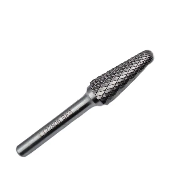 Борфреза твердосплавная тип L122806 (коническая с закругленным концом), 12.0 мм, хвостовик 6 мм, двойная насечка t018437  (Фото 3)