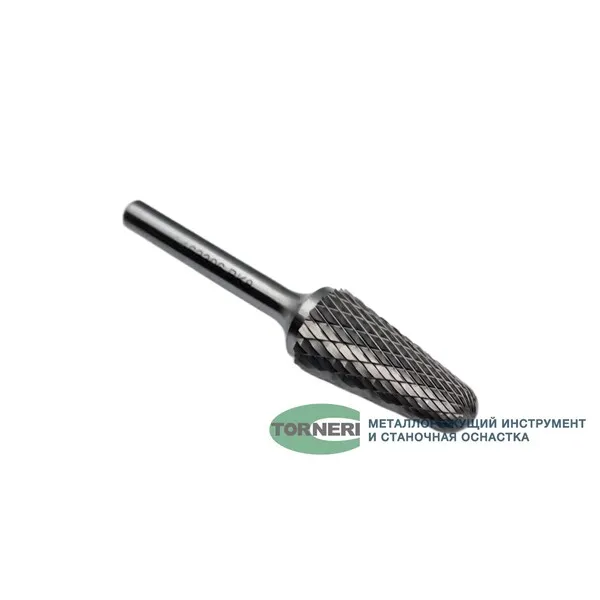 Борфреза твердосплавная тип L163306 (коническая с закругленным концом), 16.0 мм, хвостовик 6 мм, двойная насечка t018438  (Фото 4)