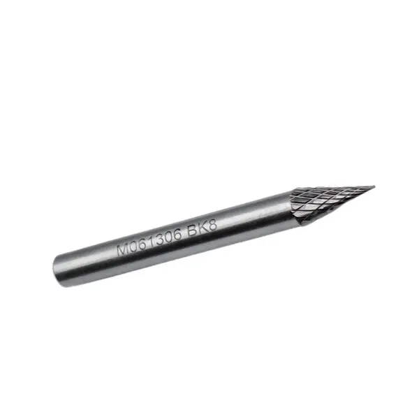 Борфреза твердосплавная тип M061306 (коническая с заостренным концом), 6.0 мм, хвостовик 6 мм, двойная насечка t018441  (Фото 4)