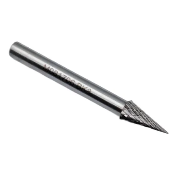 Борфреза твердосплавная тип M081706 (коническая с заостренным концом), 8.0 мм, хвостовик 6 мм, двойная насечка t018442  (Фото 2)