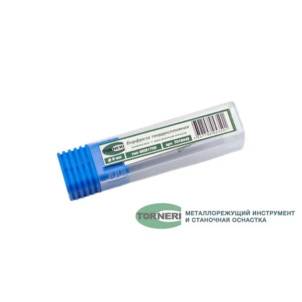 Борфреза твердосплавная тип M081706 (коническая с заостренным концом), 8.0 мм, хвостовик 6 мм, двойная насечка t018442  (Фото 2)