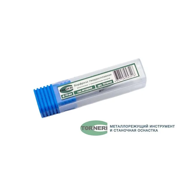 Борфрезы t018443 Борфреза твердосплавная тип M102006 (коническая с заостренным концом), 10.0 мм, хвостовик 6 мм, двойная насечка