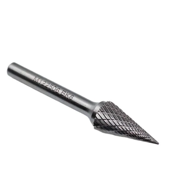 Борфреза твердосплавная тип M122506 (коническая с заостренным концом), 12.0 мм, хвостовик 6 мм, двойная насечка t018444  (Фото 2)