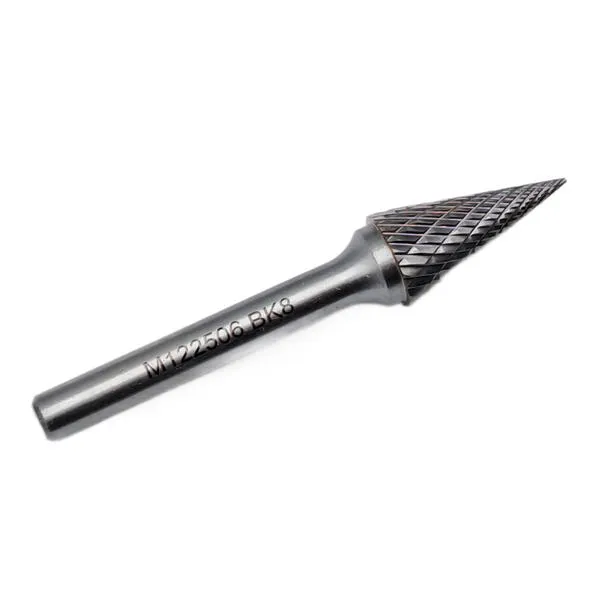 Борфреза твердосплавная тип M122506 (коническая с заостренным концом), 12.0 мм, хвостовик 6 мм, двойная насечка t018444  (Фото 5)
