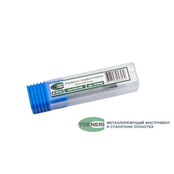 Борфреза твердосплавная тип N101106 (обратный конус), 10.0 мм, хвостовик 6 мм, двойная насечка t018449  (Фото 4)
