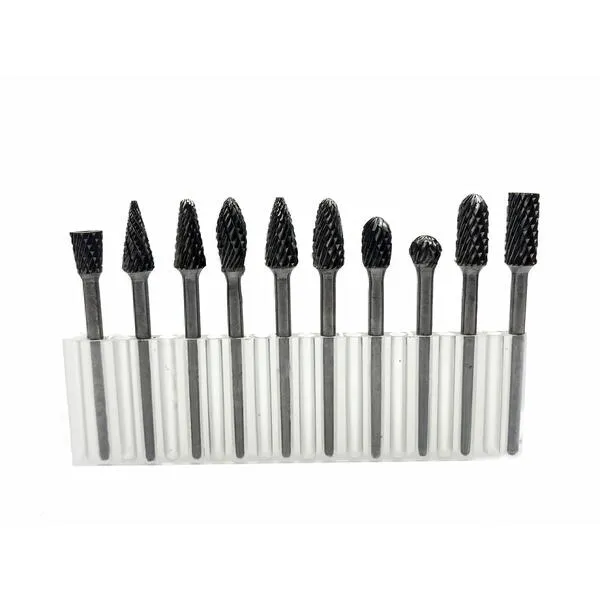 Набор борфрез из 10 шт. ф 6.0 мм, хвостовик 3 мм, перекрестная насечка t023758  (Фото 2)
