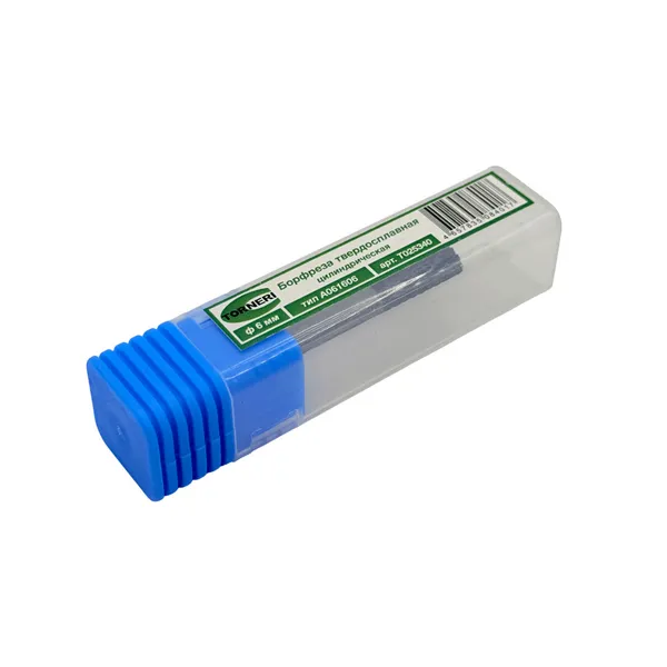 Борфреза твердосплавная тип A061606 (цилиндрическая), 6.0 мм, хв. 6 мм, двойная насечка t025340  (Фото 3)