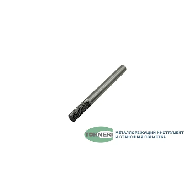 Борфреза твердосплавная тип A061606 (цилиндрическая), 6.0 мм, хв. 6 мм, двойная насечка t025340  (Фото 3)