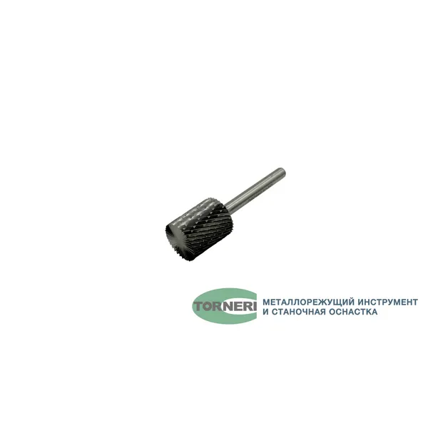 Борфреза твердосплавная тип В202506 (цилиндрическая), 20.0 мм, хвостовик 6 мм, торцевой зуб, двойная насечка t025351  (Фото 4)