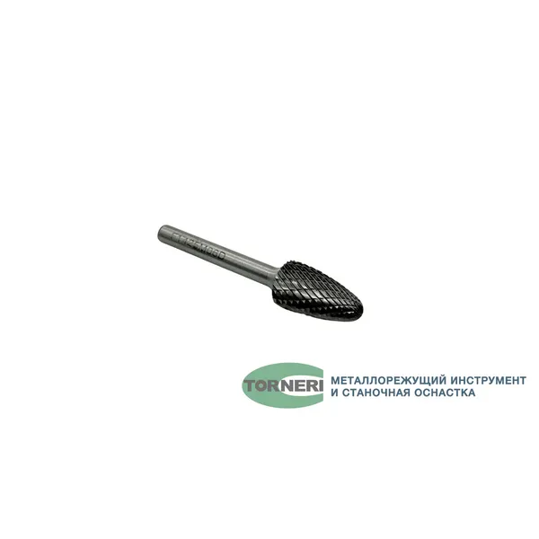 Борфрезы t025363 Борфреза твердосплавная тип F142506 (сфероконическая), 14.0 мм, хвостовик 6 мм, двойная насечка
