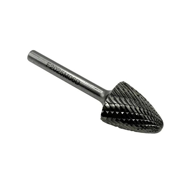 Борфрезы t025364 Борфреза твердосплавная тип F202506 (сфероконическая), 20.0 мм, хвостовик 6 мм, двойная насечка