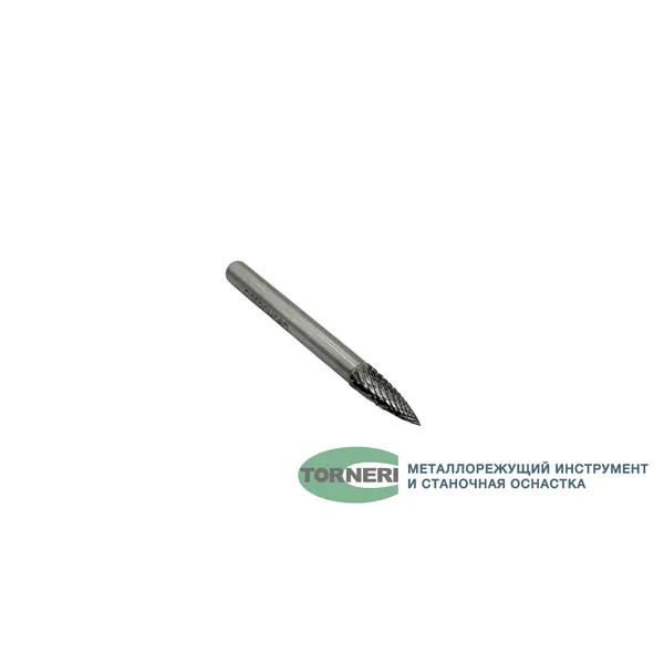 Борфреза твердосплавная тип G062006 (сфероконическая с заостренным концом), 6.0 мм, хвостовик 6 мм, двойная насечка t025367  (Фото 4)