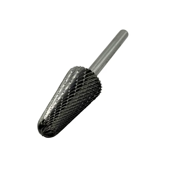 Борфреза твердосплавная тип L203806 (коническая с закругленным концом), 20.0 мм, хвостовик 6 мм, двойная насечка t025380  (Фото 2)