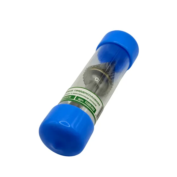 Борфреза твердосплавная тип M202506 (коническая с заостренным концом), 20.0 мм, хвостовик 6 мм, двойная насечка t025382  (Фото 2)