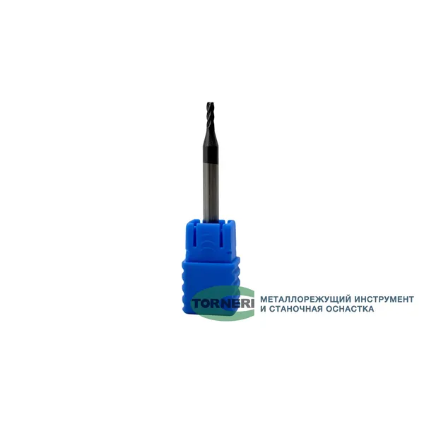 Фрезы твердосплавные t018550 Фреза концевая твердосплавная ц/х ф 2.0х6х50 мм z=4, хвостовик 4 мм, с покрытием AlTiN, HRC 45