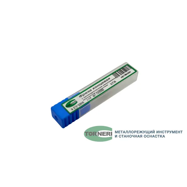 Фреза концевая твердосплавная ц/х ф 2.0х6х50 мм z=4, хвостовик 4 мм, с покрытием AlTiN, HRC 45 t018550  (Фото 2)
