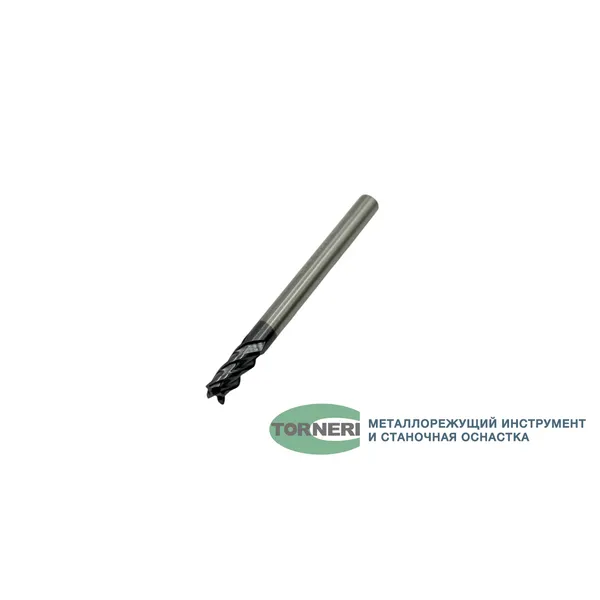 Фреза концевая твердосплавная ц/х ф 4.0х10х50 мм z=4, с покрытием AlTiN, HRC 45 t018552  (Фото 3)