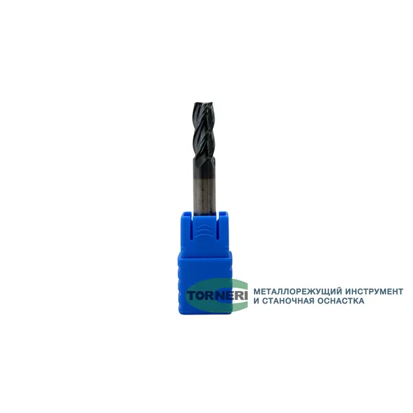 Фрезы твердосплавные t018555 Фреза концевая твердосплавная ц/х ф 8.0х20х60 мм z=4, с покрытием AlTiN, HRC 45