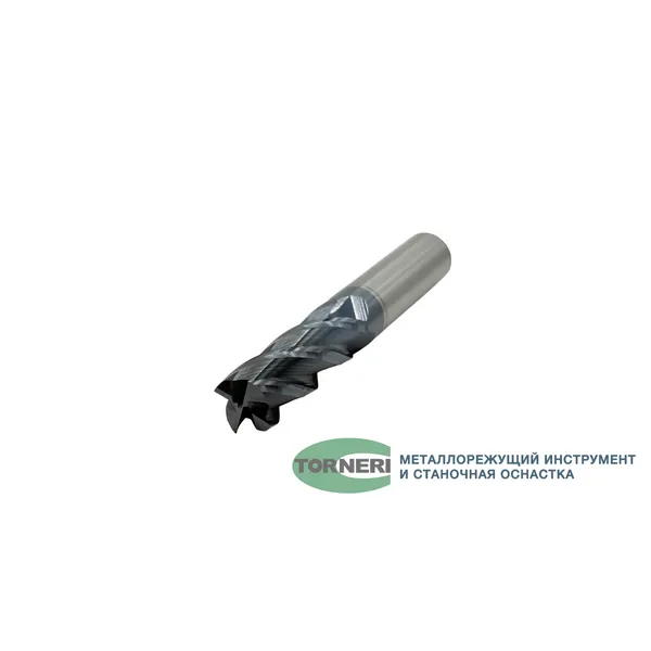 Фрезы твердосплавные t018559 Фреза концевая твердосплавная ц/х ф 16х45х100 мм z=4, с покрытием AlTiN, HRC 45
