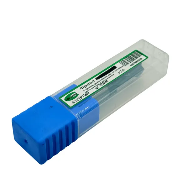 Фреза шпоночная твердосплавная ц/х ф 10х25х75 мм с покрытием AlTiN t018564  (Фото 3)