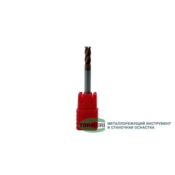 Фреза концевая твердосплавная ц/х ф 4.0х10х50 мм z=4, с покрытием TiXCo, HRC 55 t018566  (Фото 3)
