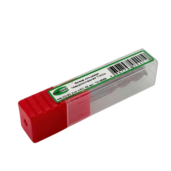 Фреза концевая твердосплавная ц/х ф 8.0х20х60 мм z=4, с покрытием TiXCo, HRC 55 t018569  (Фото 2)