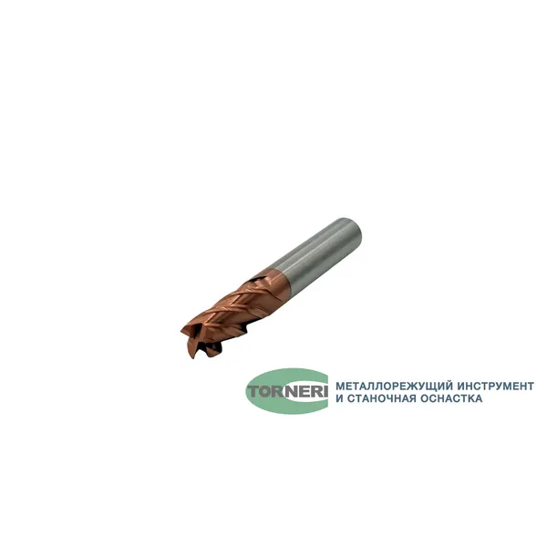 Фрезы твердосплавные t018570 Фреза концевая твердосплавная ц/х ф 10х25х75 мм z=4, с покрытием TiXCo, HRC 55